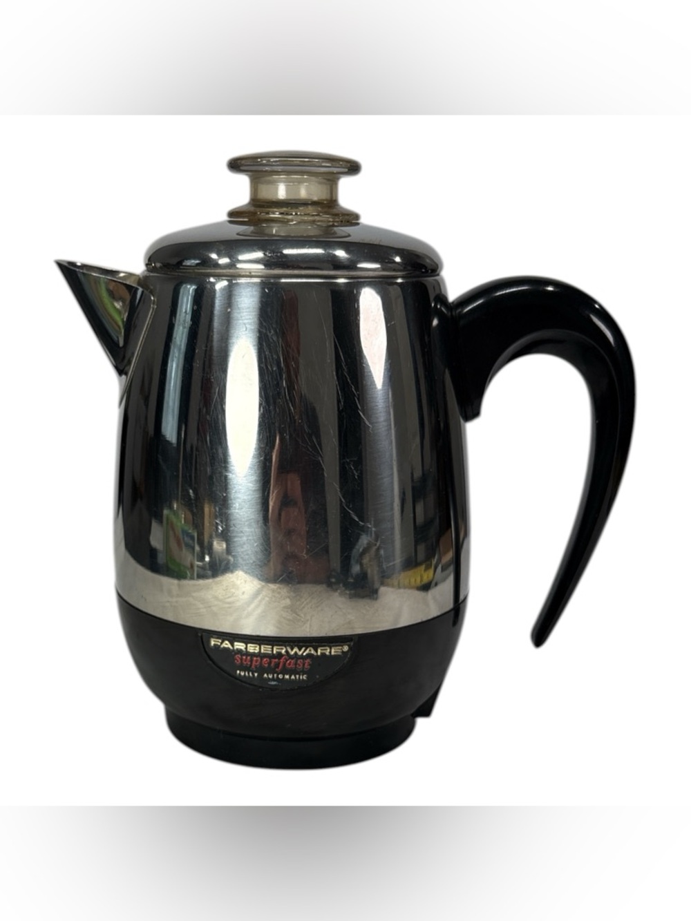 Vtg Farberware 134 Superfast Coffee Pot Percolator 2-4 Cup Complete Tested